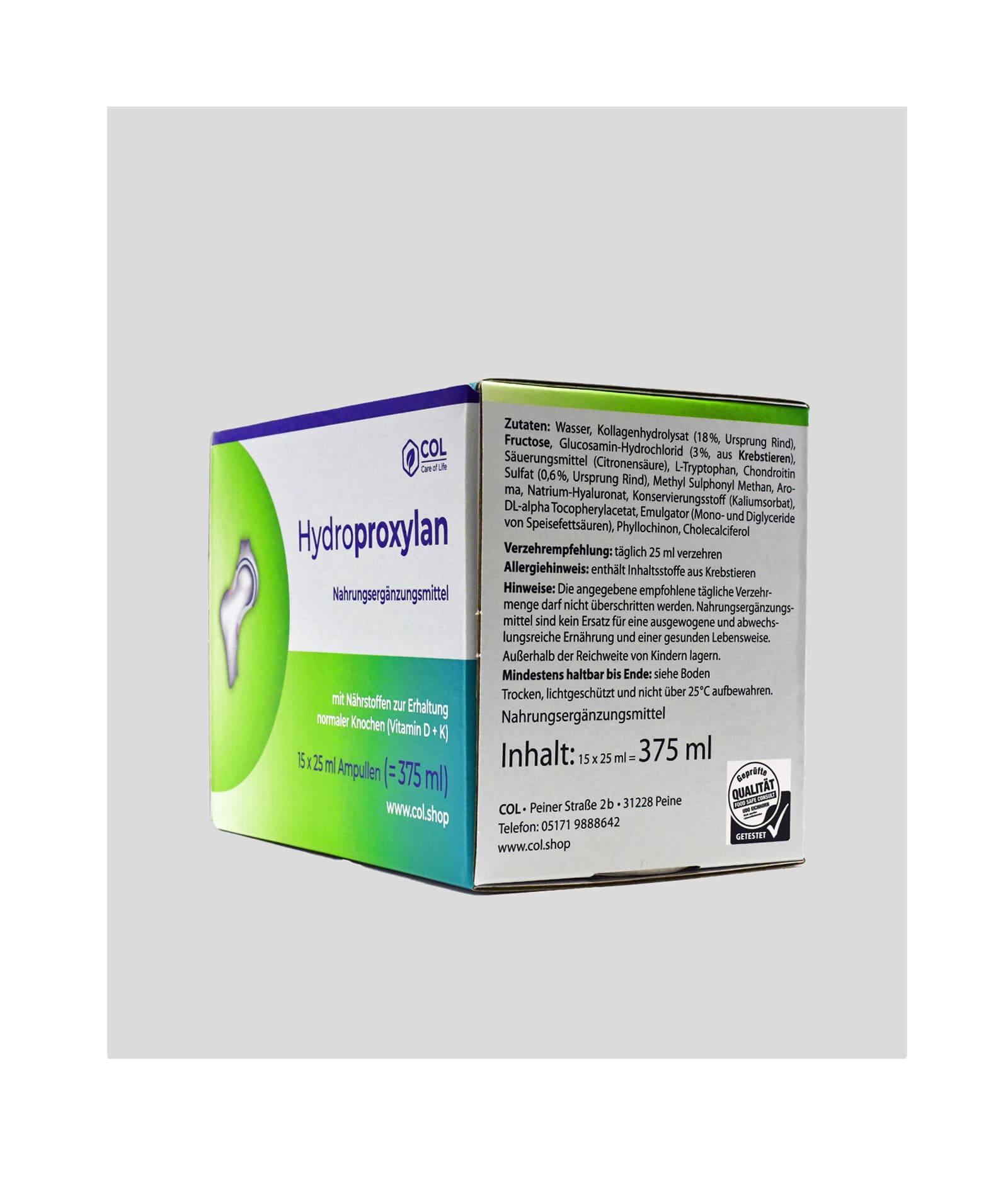 COL Hydroproxylan Nahrungsergänzungsmittel - Zutaten