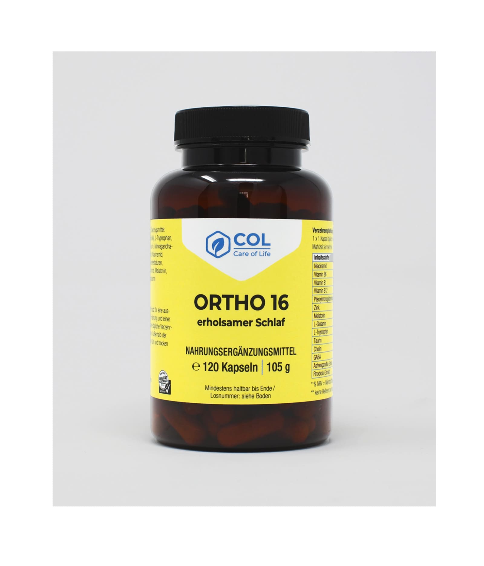 COL ortho 16 Nahrungsergänzungsmittel - erholsamer Schlaf